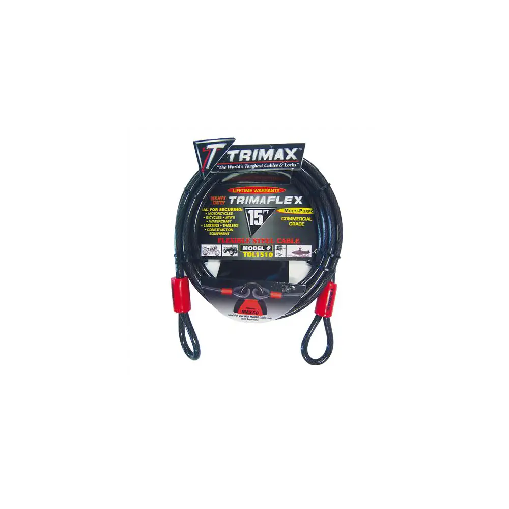 15' L X 10Mm Trimaflex Dual Loop Multi-Use Cable - TRITDL1510
